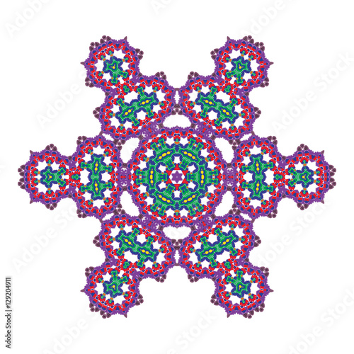 Vector Flower Mandala. Vector Flower Mandala. Vintage decorative elements. Round Mandala. Oriental pattern mandala, vector illustration. Islam, Arabic, Indian, turkish, pakistan, chinese