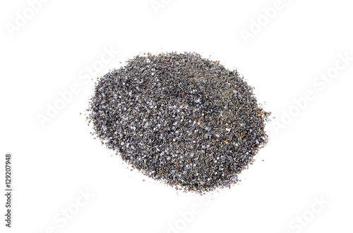 explosive gunpowder on a white background