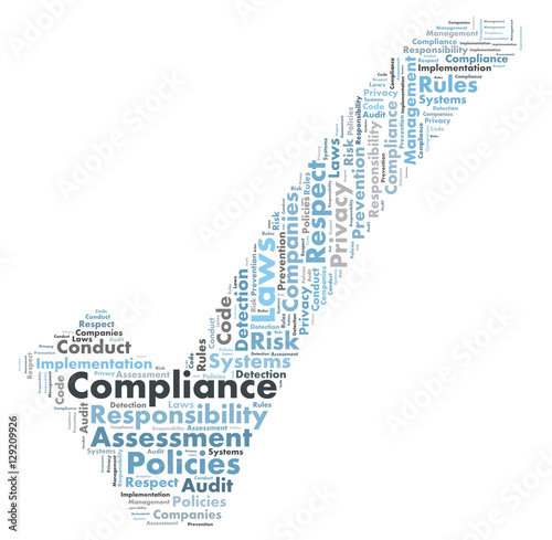 Compliance word cloud