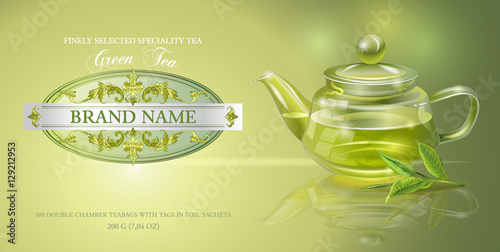 Green tea banner