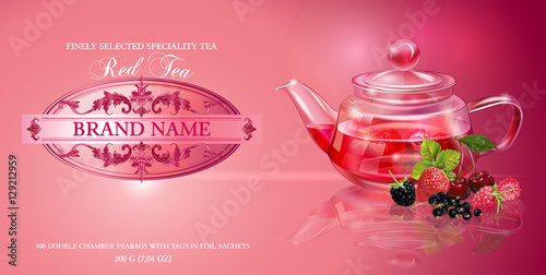 Berry tea banner