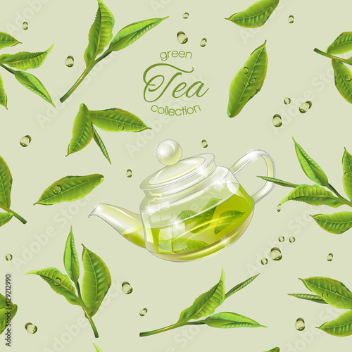 Green tea pattern