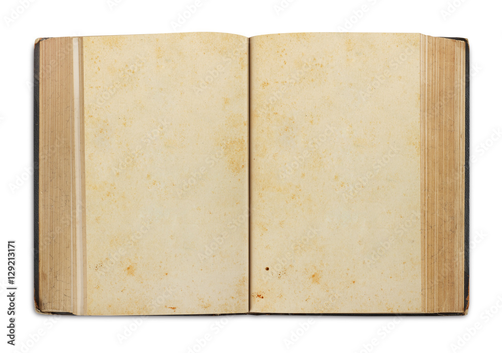 Old book open