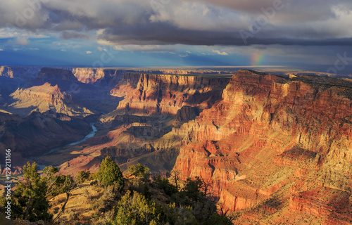 Awesome Landscape from South Rim of Grand Canyon, Arizona, Unite