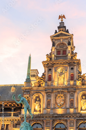 Town hall on the Great Market Square of Antwerp