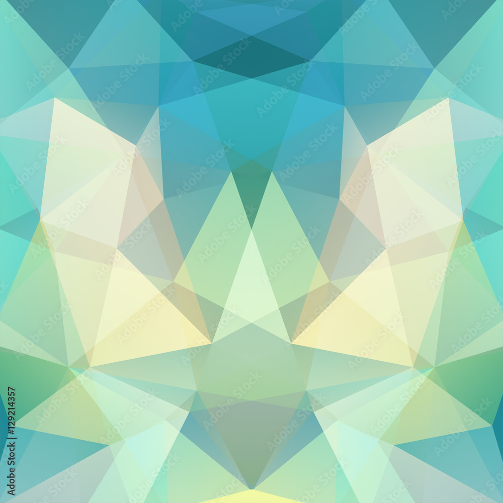 Geometric pattern, polygon triangles vector background in green, blue, beige tones. Illustration pattern Geometric pattern, polygon triangles vector background in green, blue, beige tones. Illustration pattern