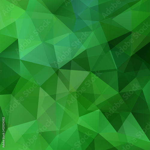 Background of geometric shapes. Green mosaic pattern. Vector EPS 10. Vector illustration