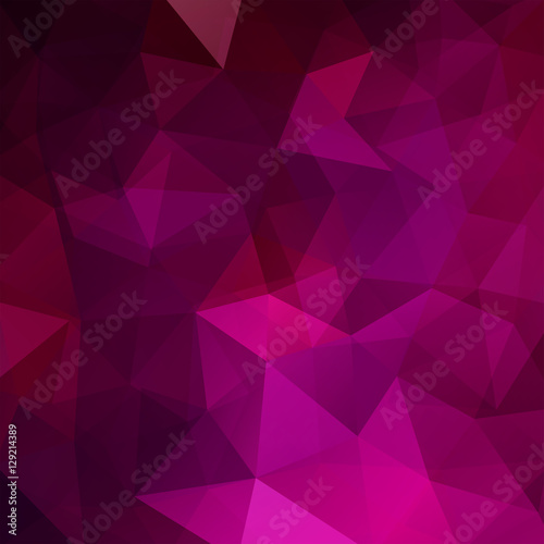 Background made of pink, purple triangles. Square composition with geometric shapes. Eps 10