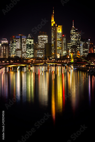 Skyline Frankfurt amMain bei Nacht