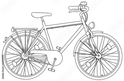 Vektor Illustration eines verkehrssicheren Fahrrads