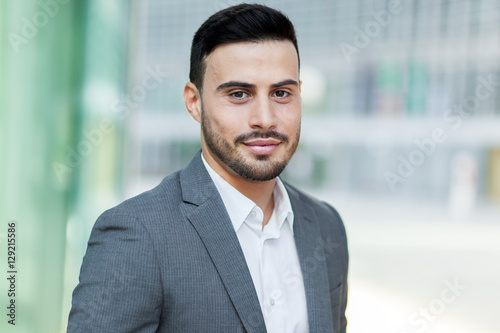 Handsome businessman outdoor