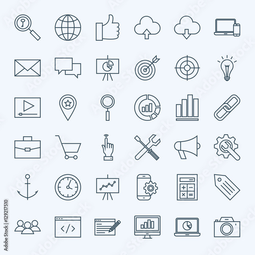 Line SEO Icons