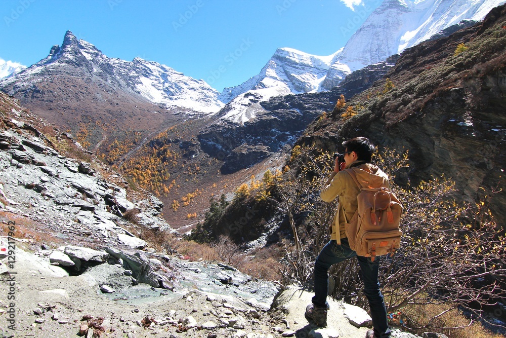  Trekking at Yading Nature Reserve in Daocheng County ,China
