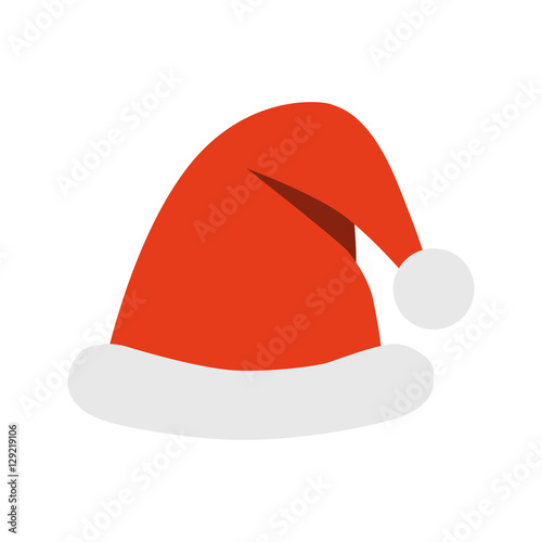 hat of Santa Claus flat icon