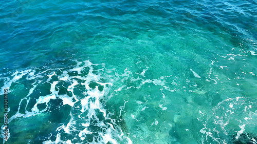 Transparent sea water background
