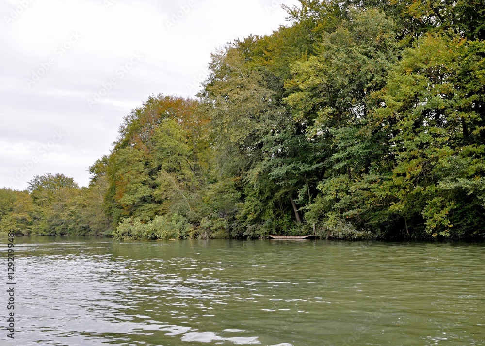 early Autumn river landscape in the Taubergiessen in the Ortenau region of Baden Germany early Autumn river landscape in the Taubergiessen in the Ortenau region of Baden Germany