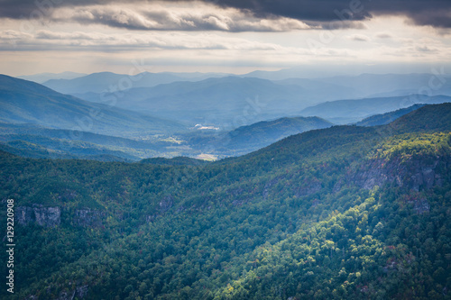 View of the Blue Ridge Mountains from Hawksbill Mountain, on the © jonbilous
