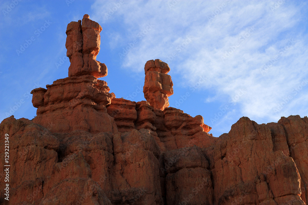 Rocks in Red canyon in USA