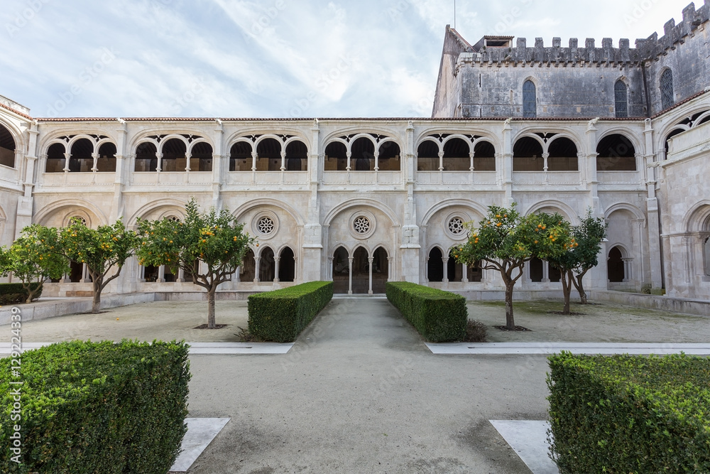 Inner courtyard garden of the monastery Alcobaca
