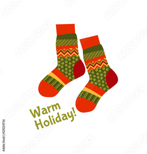 Christmas striped socks in ...