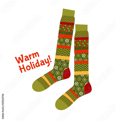 Christmas striped socks in ...