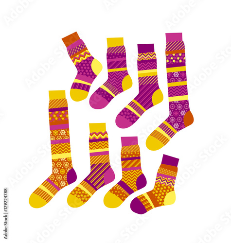 Christmas striped socks in ...