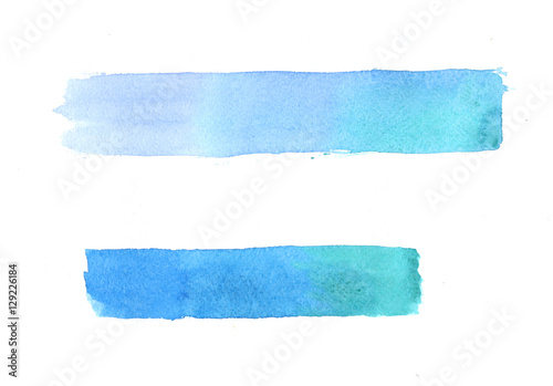 Watercolor pattern of banners