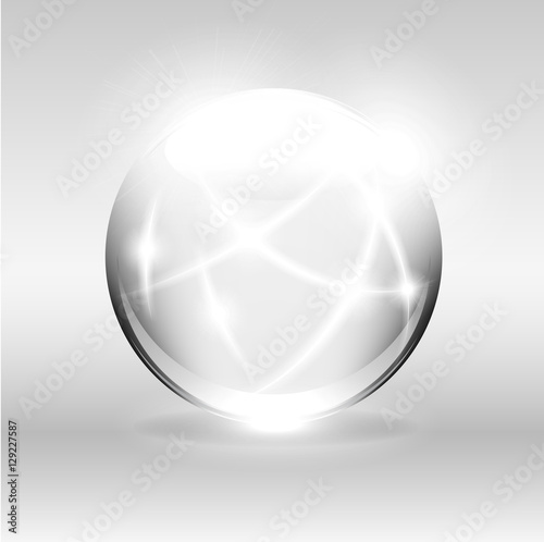 Clear White Globe