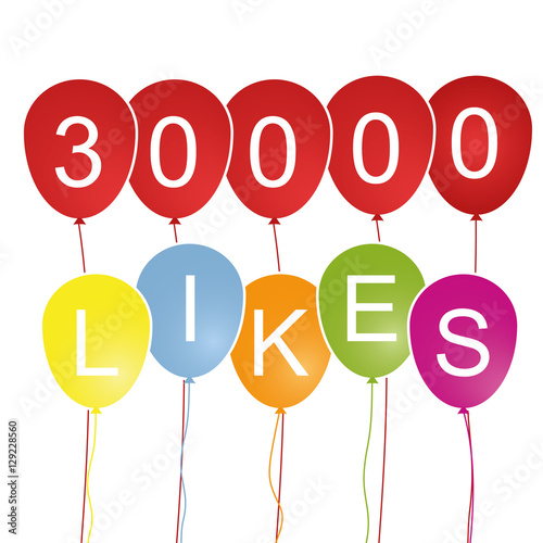 30000 Likes - Luftballons