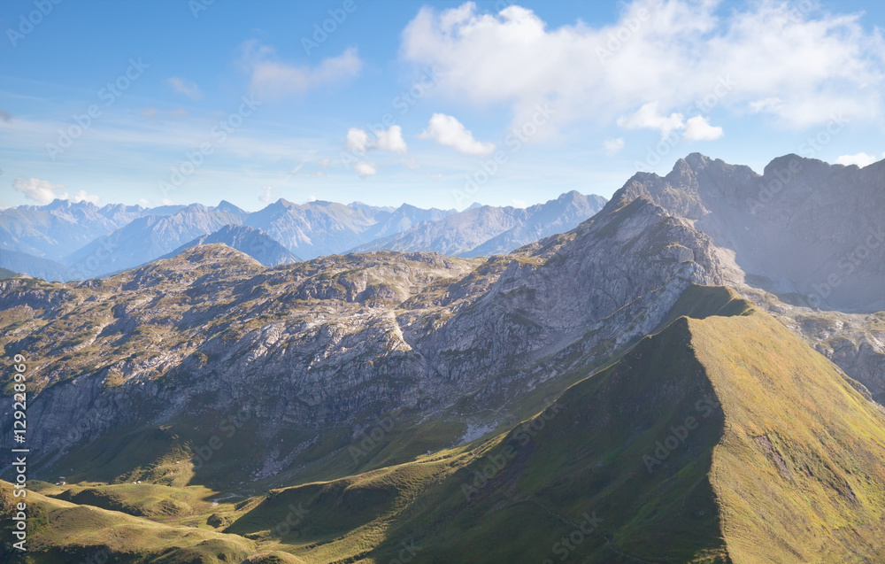 rocky mountains in Austrian Alps