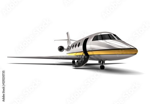 Fototapeta Naklejka Na Ścianę i Meble -  Private jet  / 3D render image representing an private jet 