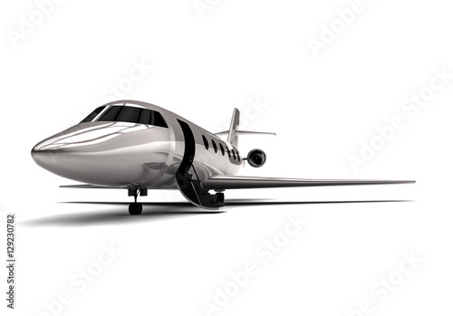 Private jet  / 3D render image representing an private jet  photo