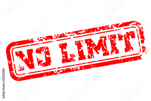 No limit rubber stamp vector illustration