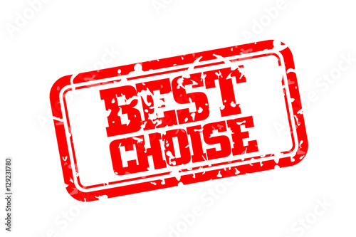 Best choise rubber stamp vector illustration