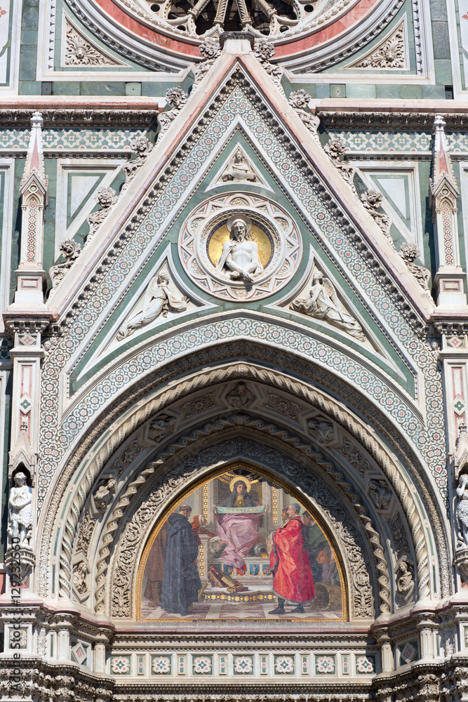 detail of the Florence Cathedral, Florence, Italy