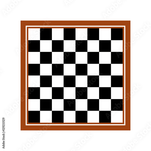 chessboard icon. flat vector illustration isolated on white background