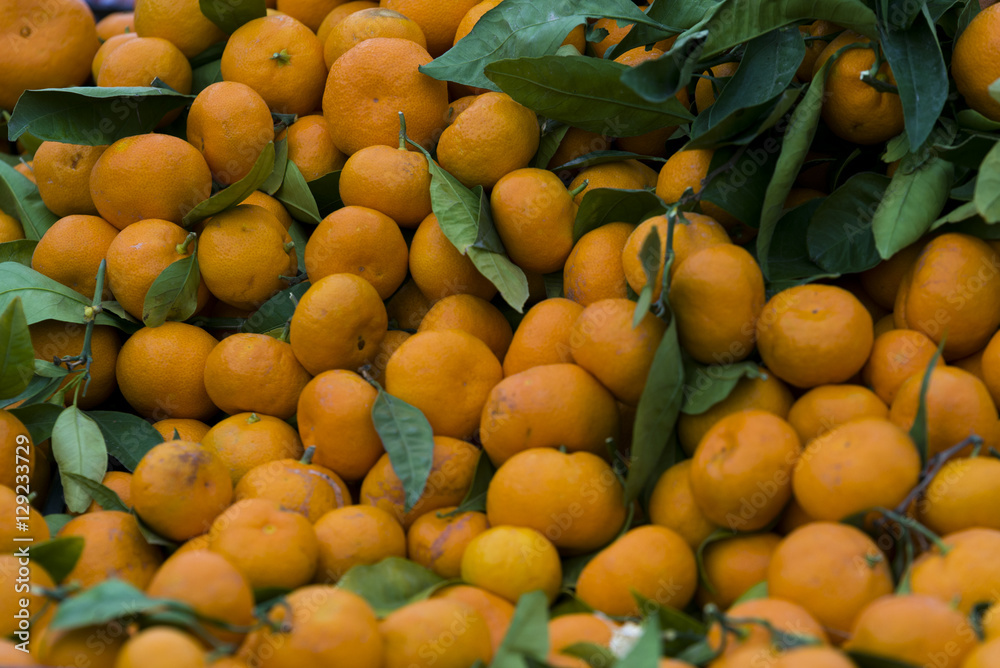 Mandarins textured background