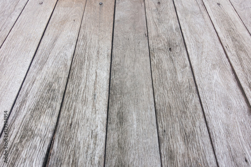 Old wooden background in public park