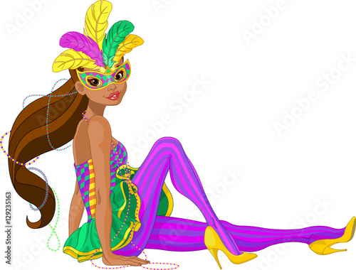 Mardi Gras Girl