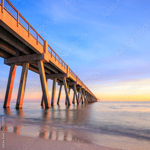 Ocean Pier Sunset photo