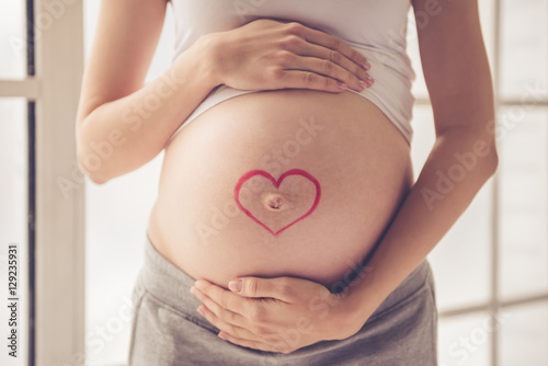 Wallpaper Mural Beautiful pregnant woman Torontodigital.ca