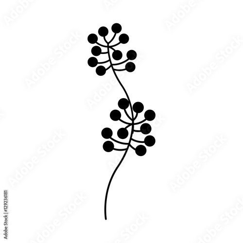 Flower icon. Plant floral garden decoration and ornament theme. Isolated design. Vector illustration