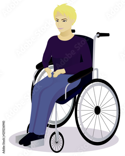 boy with disabilities in a wheelchair