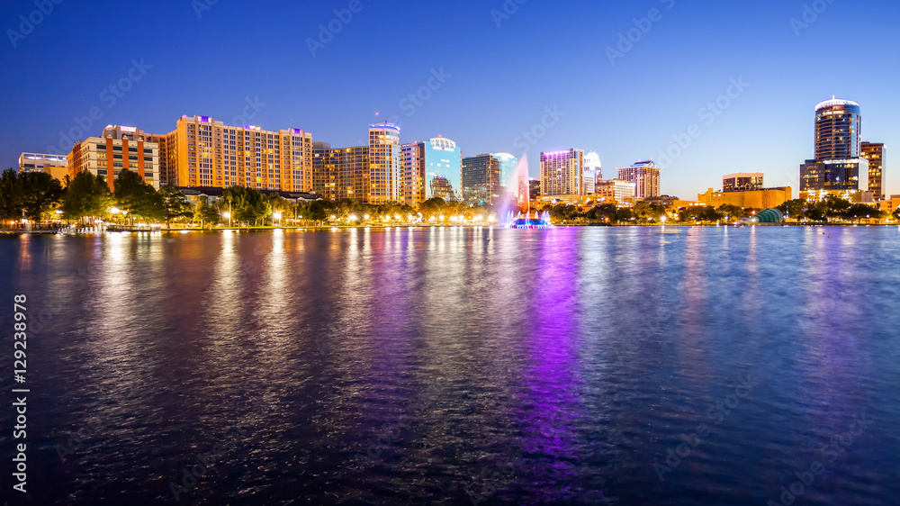 Orlando, Florida Nighttime Cityscape City Skyline Orlando, Florida Nighttime Cityscape City Skyline