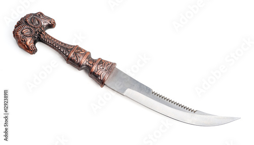 Obraz na plátně Dagger isolated on white
