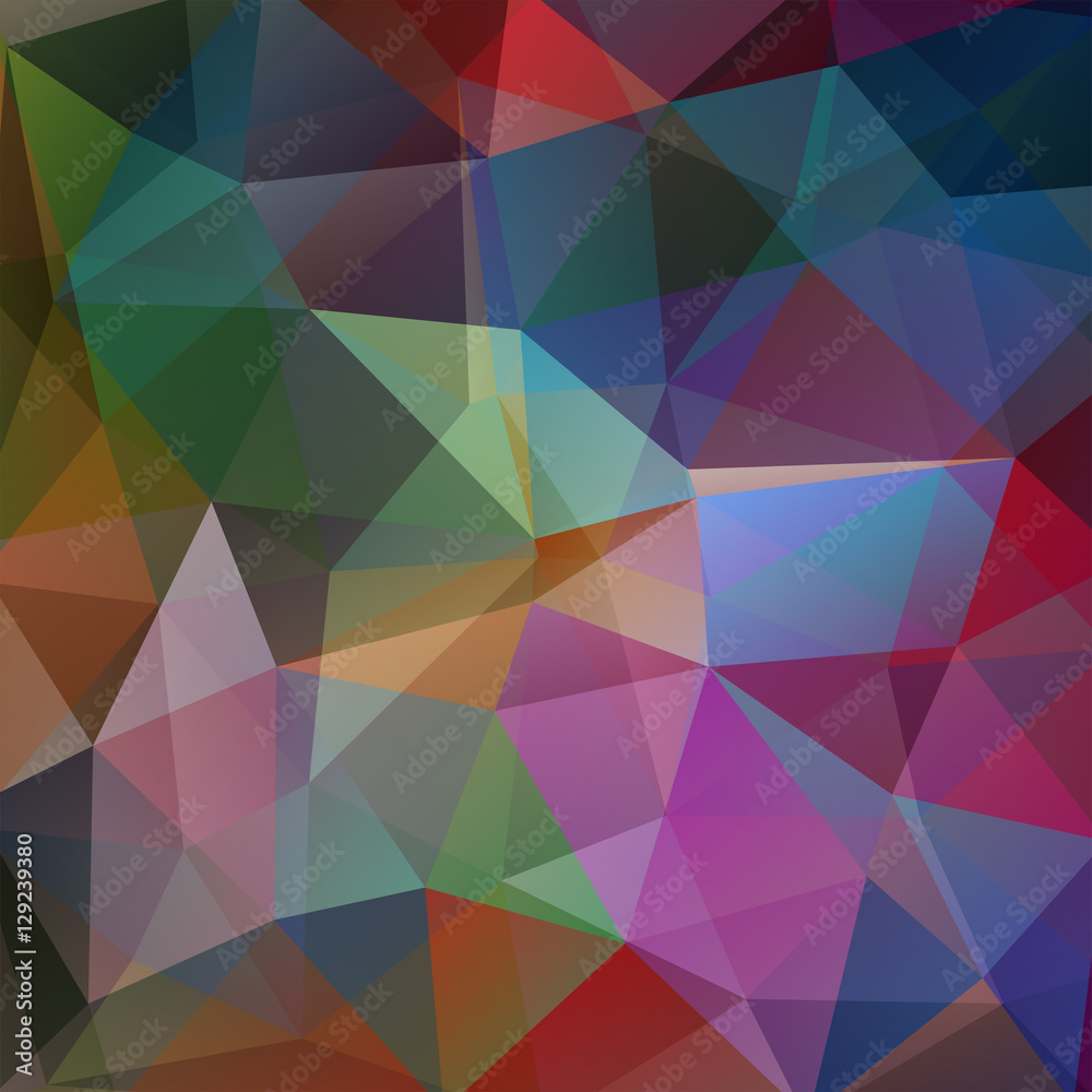 Background of geometric shapes. Colorful mosaic pattern. Vector EPS 10. Vector illustration. Green, blue, pink, purple colors.