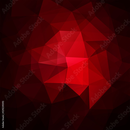 Background made of dark red triangles. Square composition with geometric shapes. Eps 10