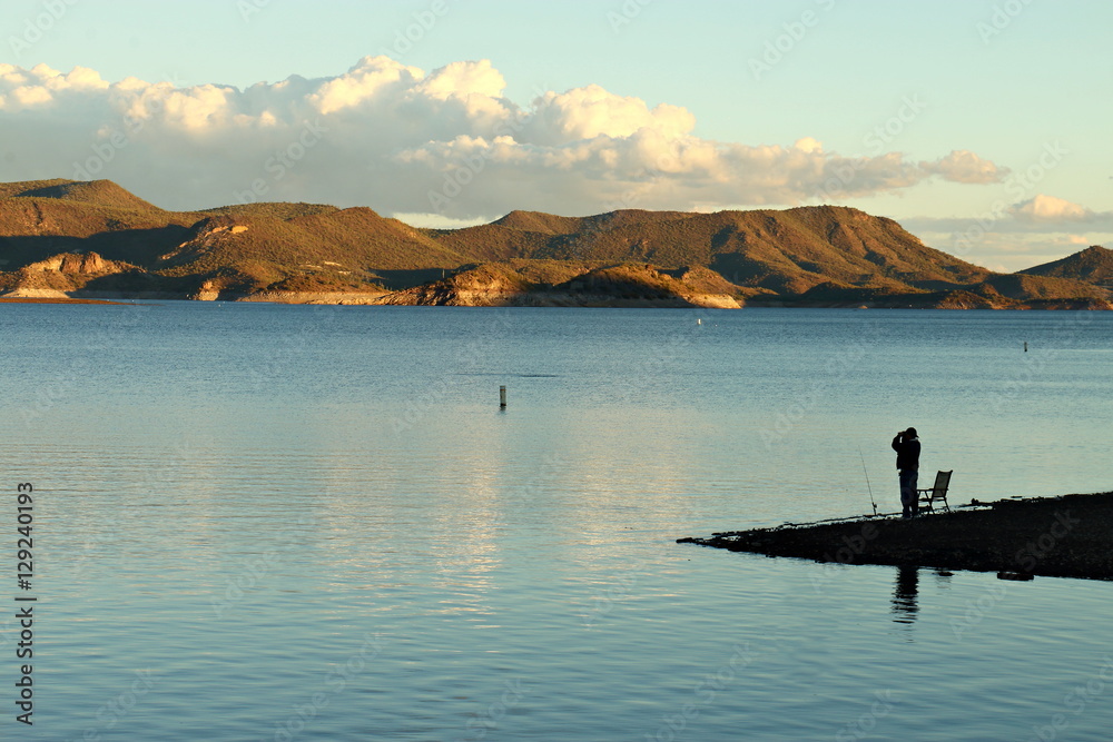 Fotografie Fishing at Lake Pleasant