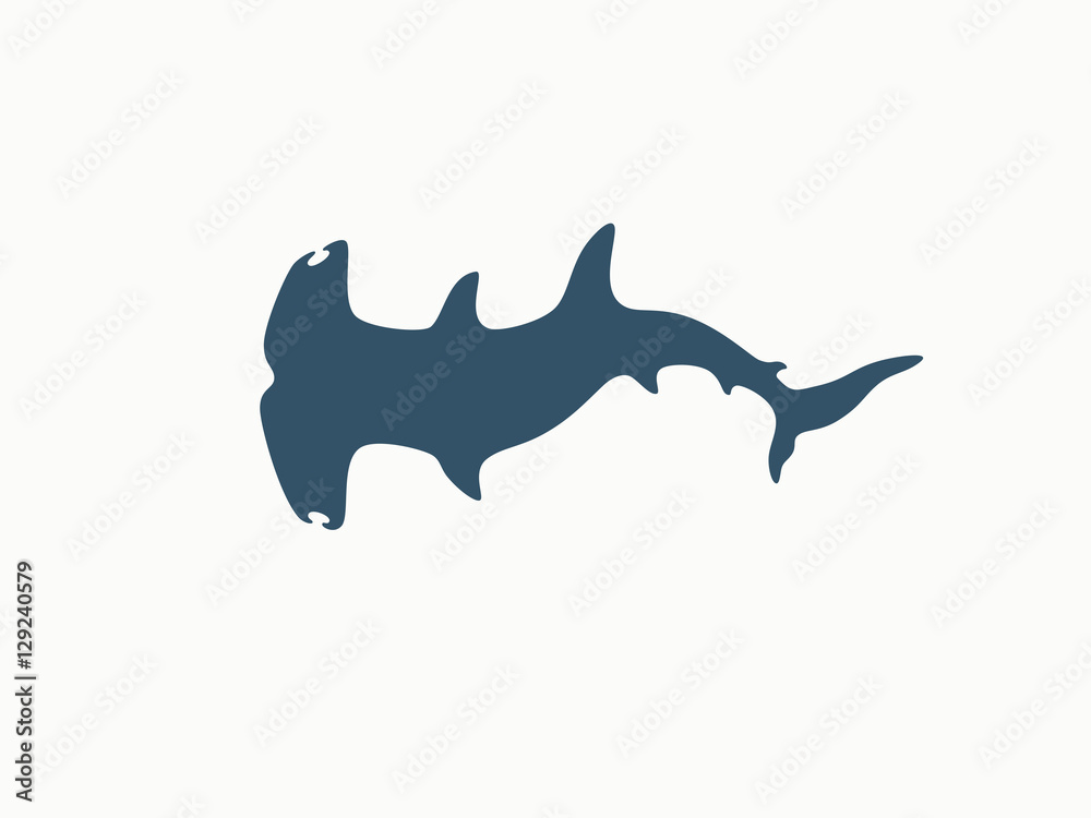 Hammerhead shark logo