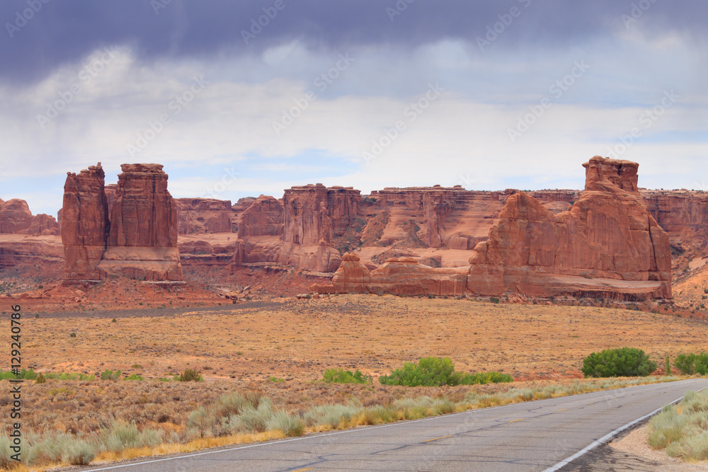 Panorama from Arches National Park, Utah. USA Panorama from Arches National Park, Utah. USA